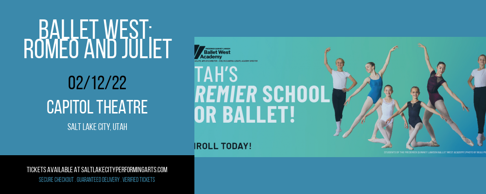 Ballet West: Romeo and Juliet at Capitol Theatre tickets Ballet West: Romeo and Juliet at Capitol Theatre