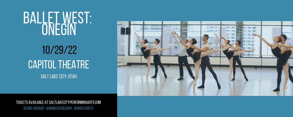 Ballet West: Onegin at Capitol Theatre tickets Ballet West: Onegin at Capitol Theatre