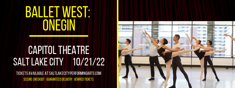 Ballet West: Onegin at Capitol Theatre tickets Ballet West: Onegin at Capitol Theatre