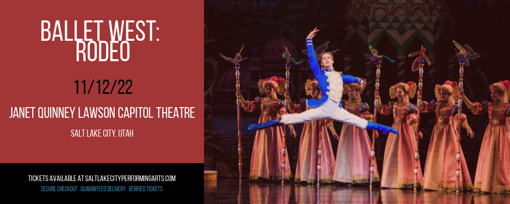 Ballet West: Rodeo at Capitol Theatre tickets Ballet West: Rodeo at Capitol Theatre